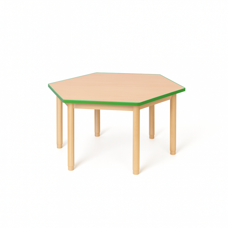Stolik przedszkolny sześciokątny Stolik przedszkolny sześciokątny