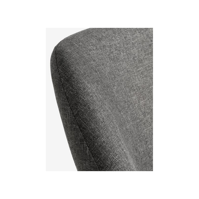 Fotel szary tkanina/dąb