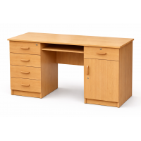 Biurko 1 szafka, 4 szuflady